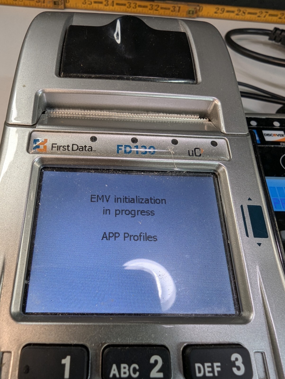 First Data FD130 DUO Credit Card Machine With FD35 EMV NFC PRINTER