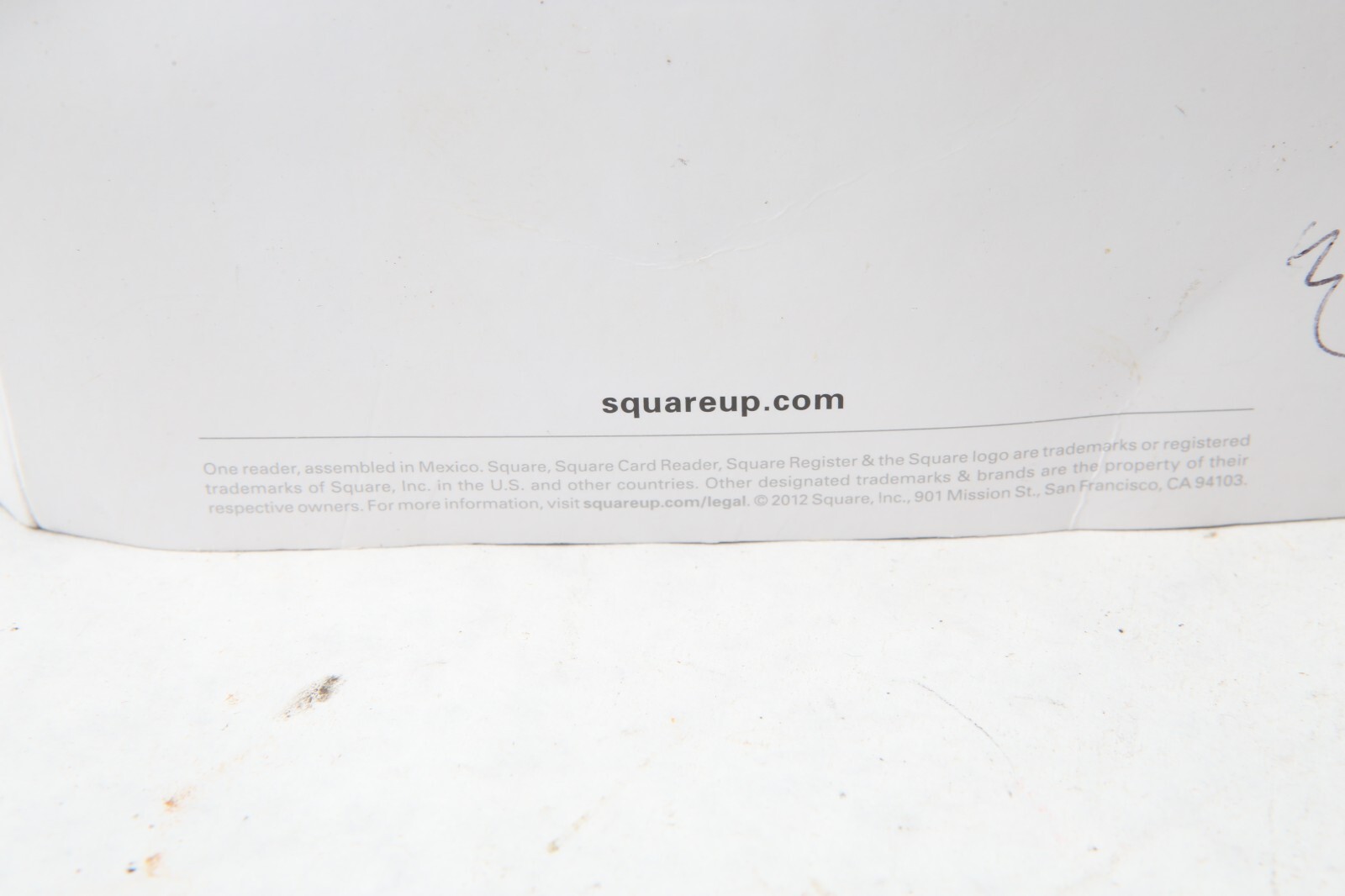 Square A-PKG-0206-01 Credit Debit Card Reader White Apple iPhone Android C32a