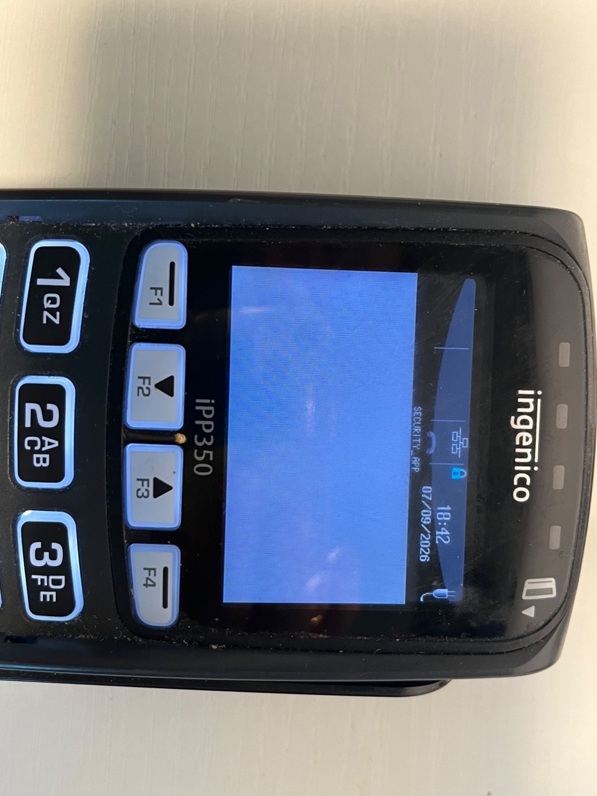 2 Ingenico iPP350 Credit Card Readers w/Ethernet Cables & Power Supplies