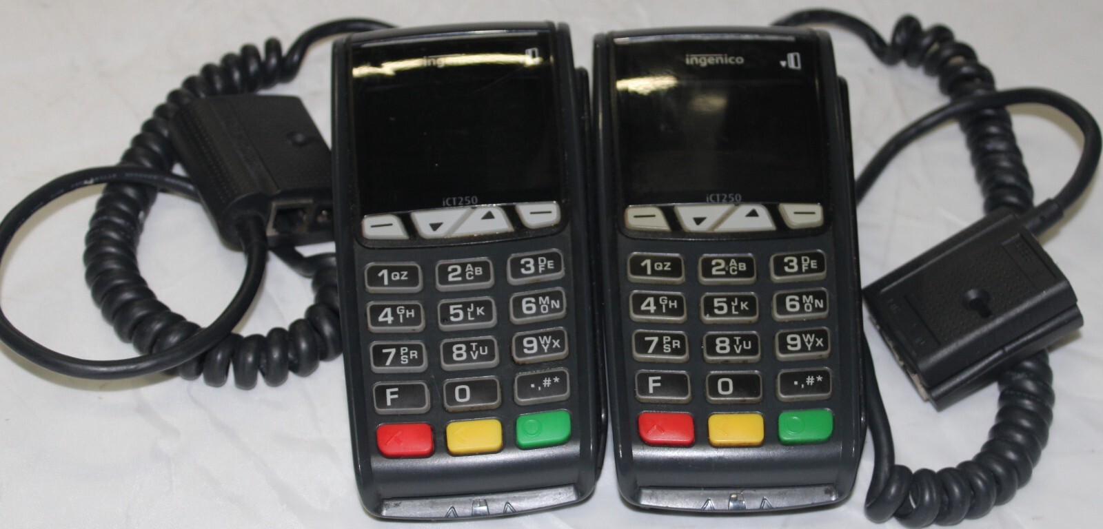 Lot of 2 Ingenico ICT250 Credit Card Terminals
