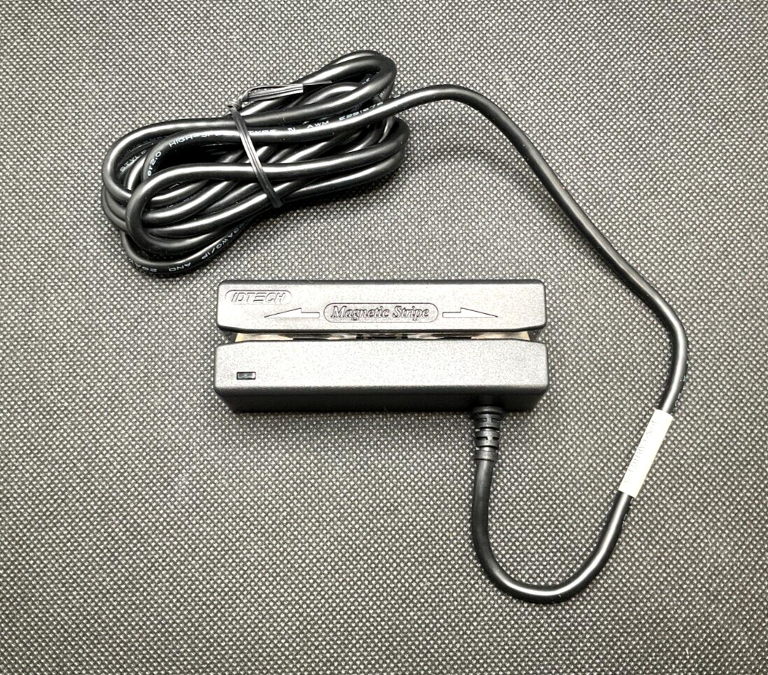 ID Tech MiniMag Credit Card Reader (USB) IDMB-334112B ✅❤️✅ NEW OPEN BOX! ✅❤️✅