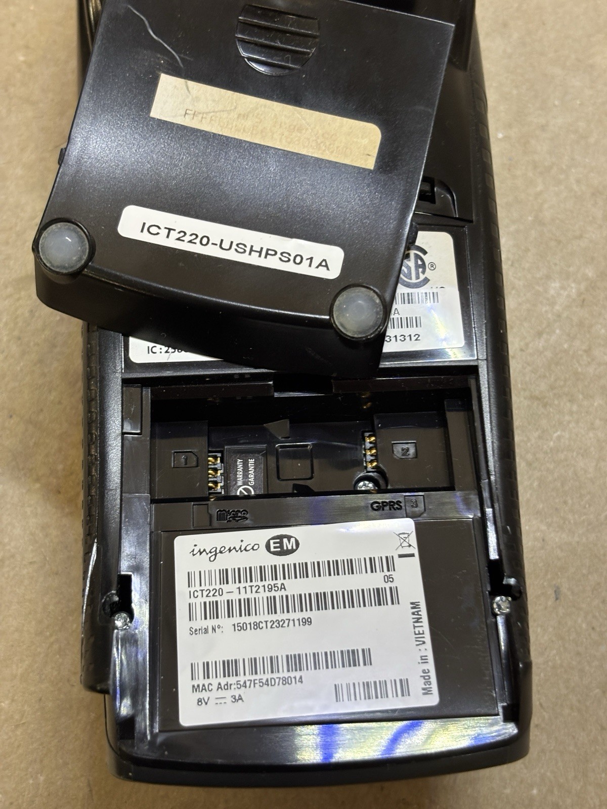 Ingenico iCT220 Point Of Sale Card Reader