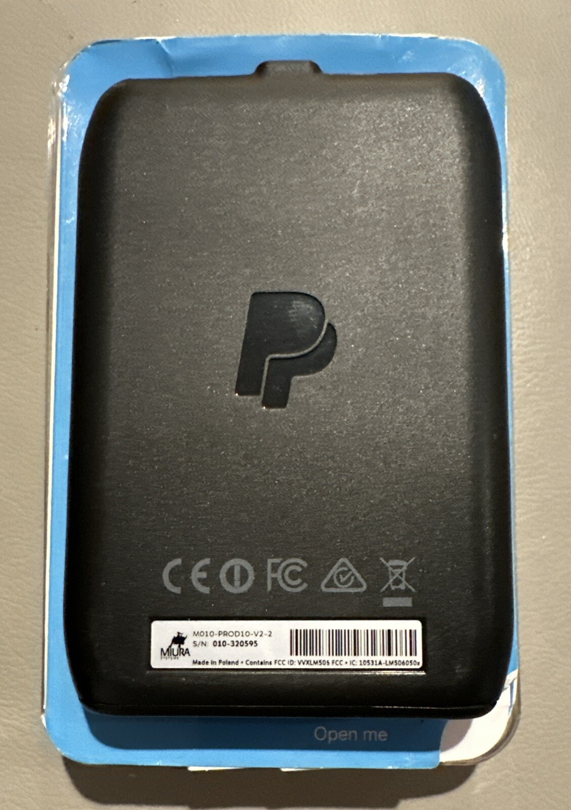 Paypal Chip Card Reader Contactless Enabled M010-PROD10-V2-2 FOR PARTS
