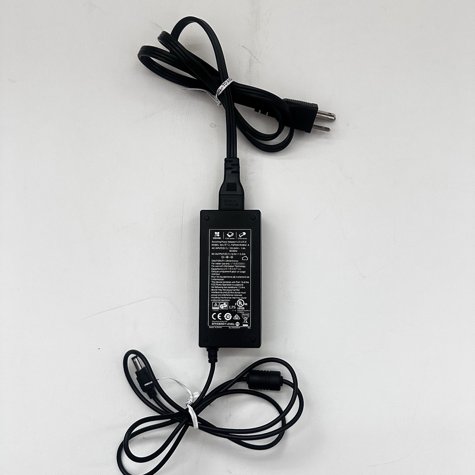 Clover c300 c400 Series A Adapter Model No # FSP040-RHBN2-A