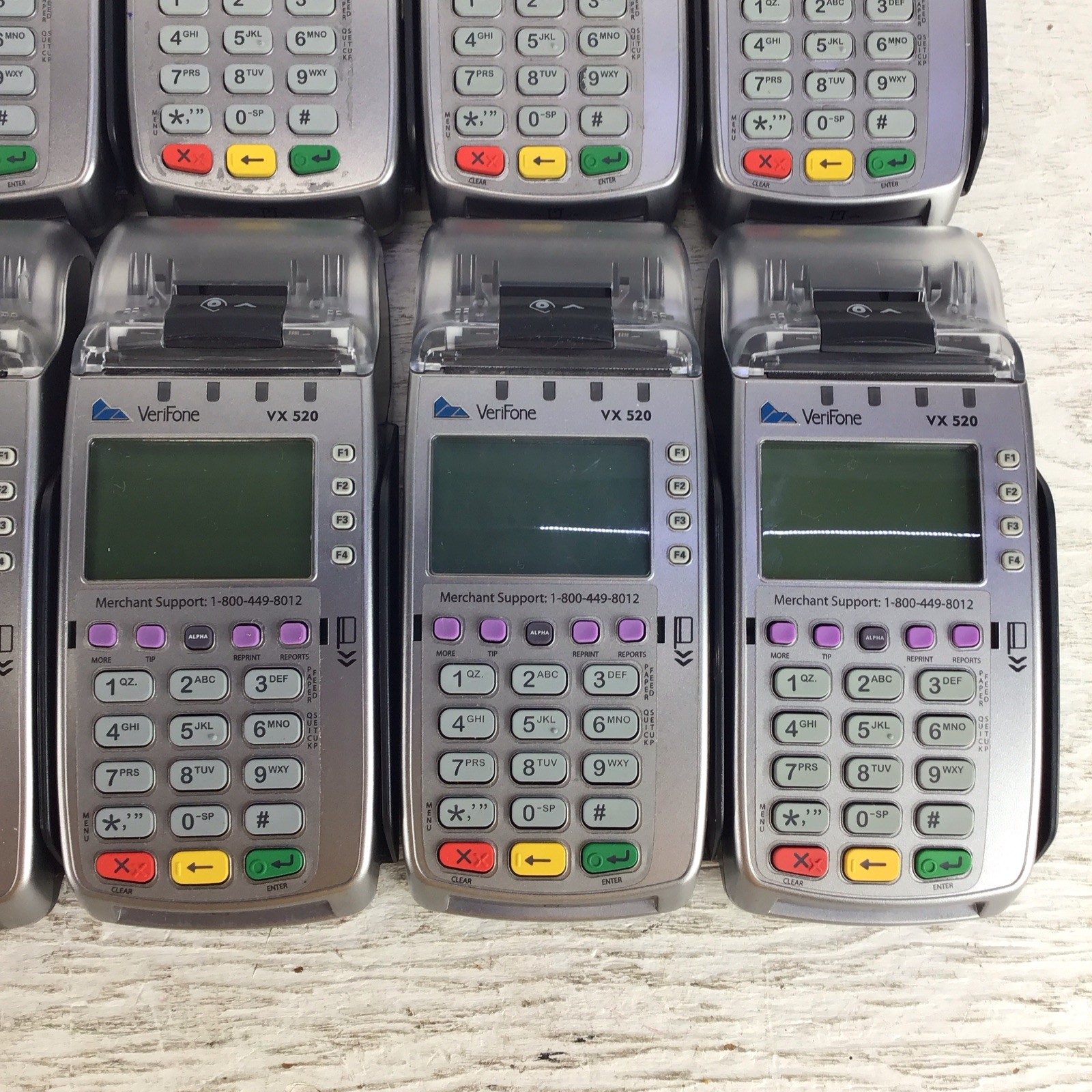 Lot Of 10 Verifone VX520 POS Terminals Tested Tampered READ