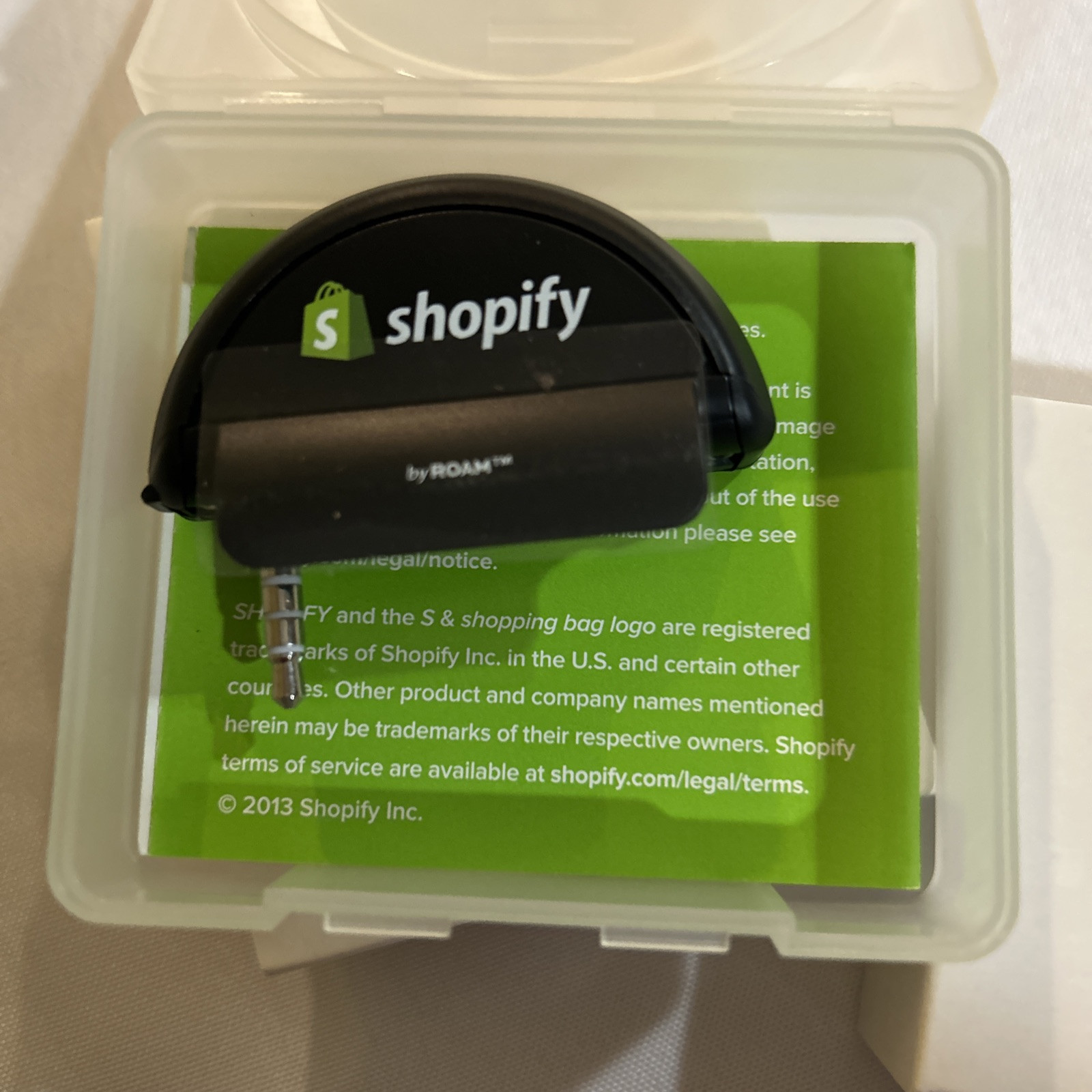 Card Reader Shopify MOBILE Apple and Android 3.5 mm Headphone Jack Lot 2