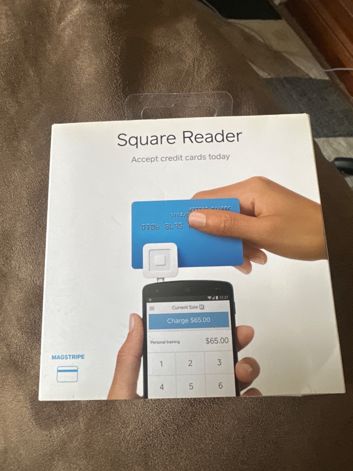 Square A-PKG-0206-01 Credit Debit Card Reader – White for Apple iPhone and…