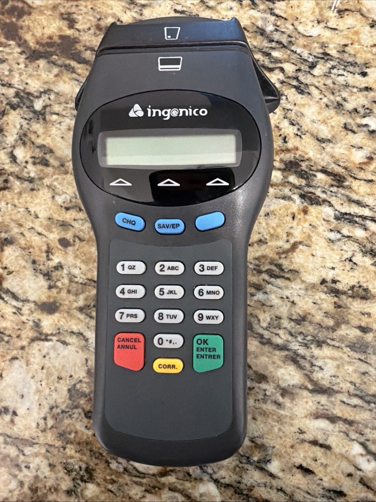 This Item Is An Ingenico eN-Crypt 1200 Generic RS-232 Wireless Barcode Scanner