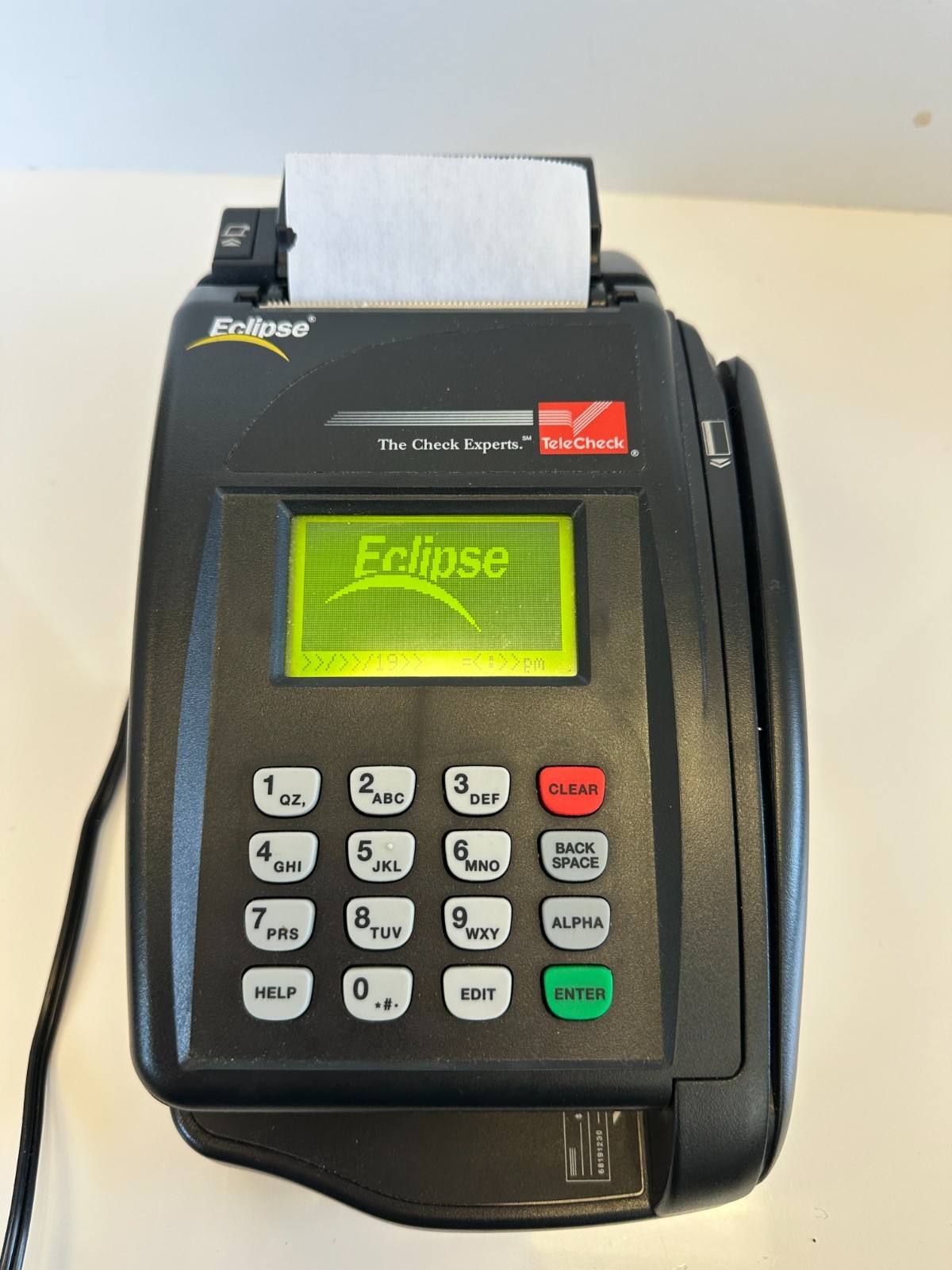 VeriFone Eclipse TeleCheck Credit Card Machine POS Terminal Check Reader Tested