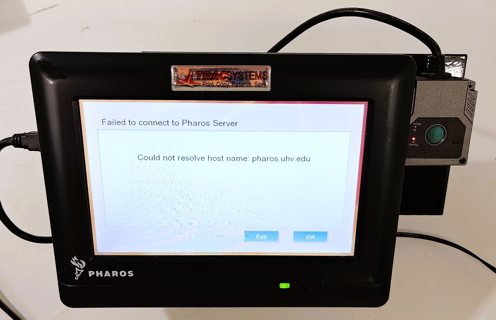 Pharos Systems Omega 200 Printer/Card Management Touchscreen Monitor w/scanner