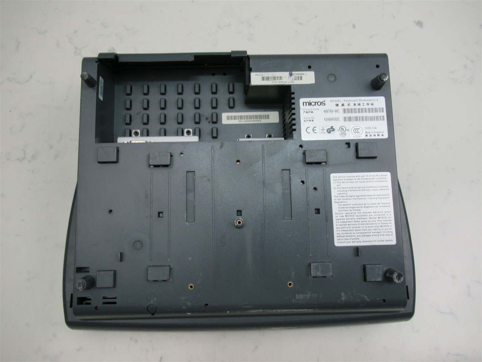 Cash Register Micros Keyboard Workstation 4 Credit Card POS Terminal 400700-001