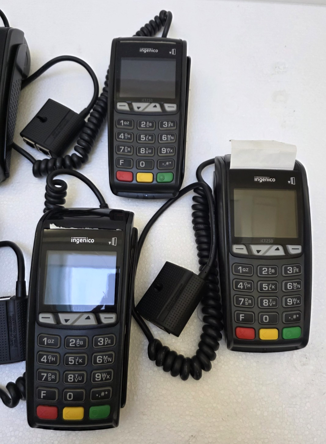 7 Ingenico Credit Card Readers iCT250 system only! UNTESTED!