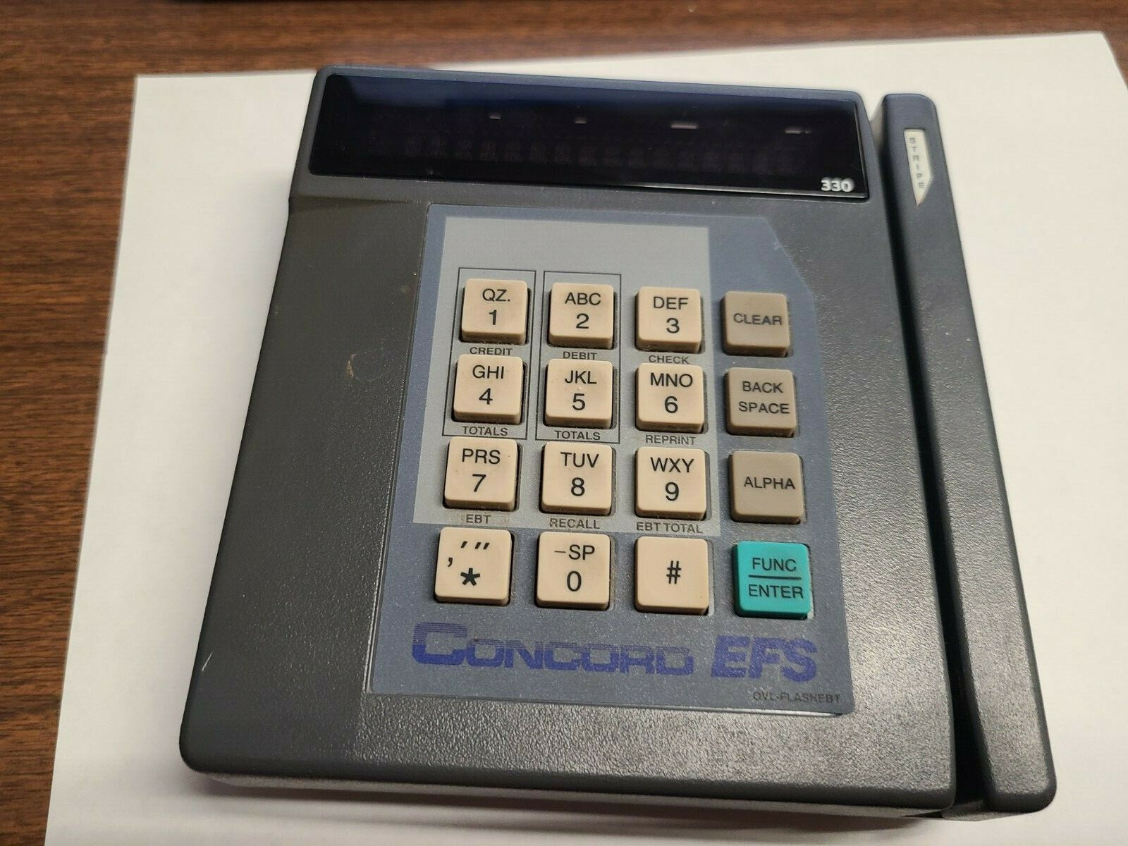 CONCORD EFS MODEL:TRANZ 330 Credit Card Terminal Reader