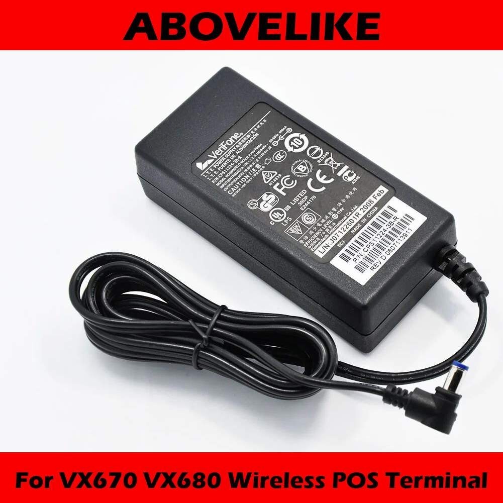 AC Power Adapter Charger 12V 2A EXA1004UH For VeriFone VX670 VX680 Wireless POS