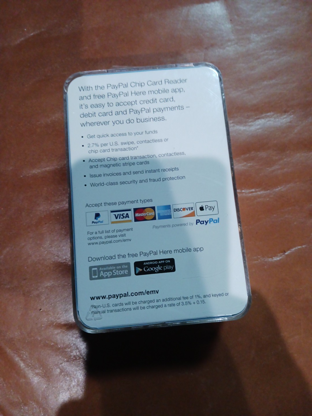 Paypal Chip Card Reader Contactless Enabled M010-PROD10-V2 BRAND NEW SEALED