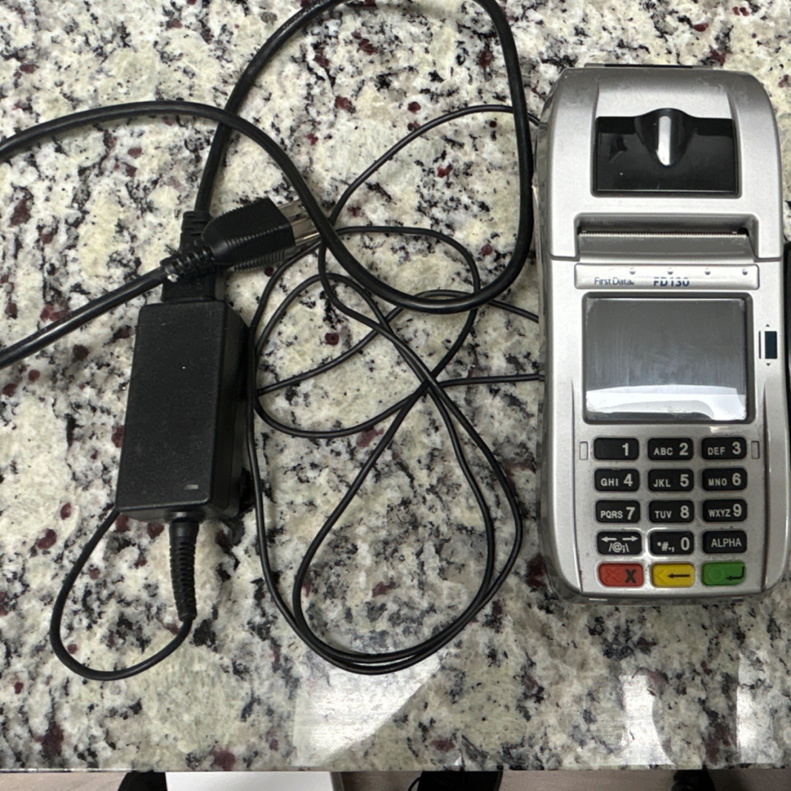 First Data FD130 Wired Credit Card Terminal with Power Adapter Series FD130