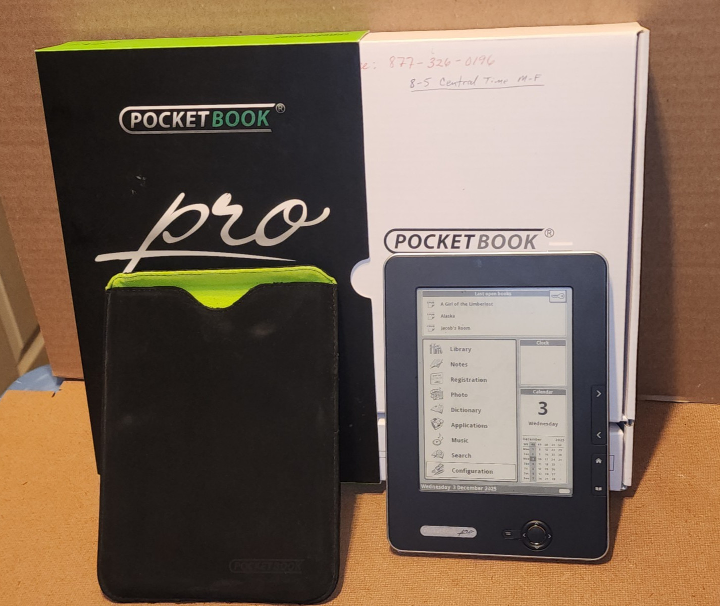 PocketBook Pro 602 E-Reader Eye-Friendly 6” Dark Grey PB602-DY-EN + MicroSD 2GB