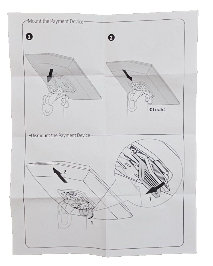 120mm Wallmount For Ingenico Payment Terminals w/ DuraTilt & MultiClip SEN352015