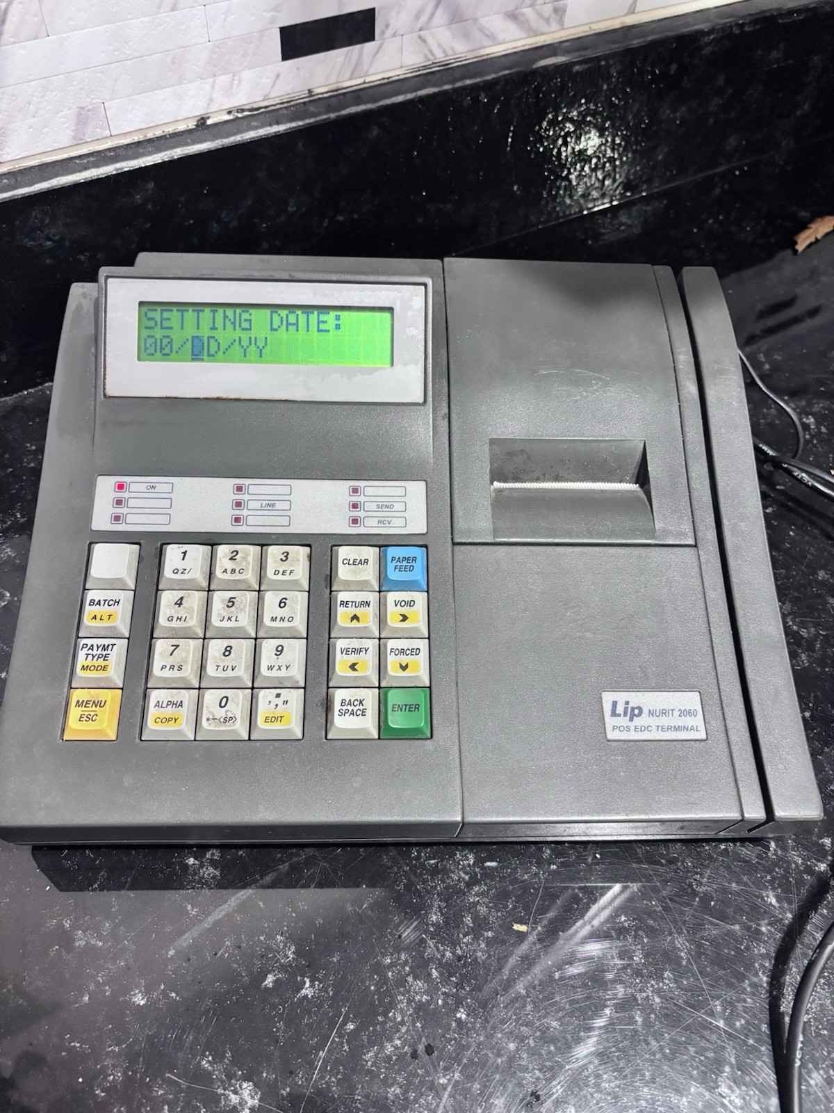 Vintage Lipman NURIT 2060 SL POS EDC Credit Card Terminal 065-001-001 Powers On