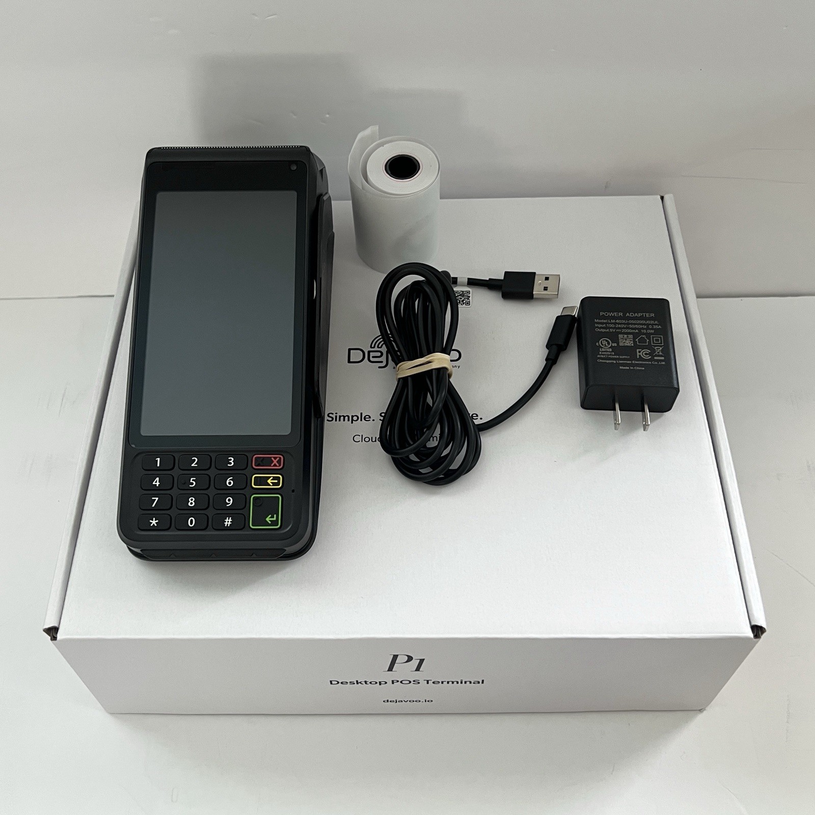 Dejavoo P1 Model P3 Desktop POS Credit Card Terminal 2025 Version – OPEN BOX NEW