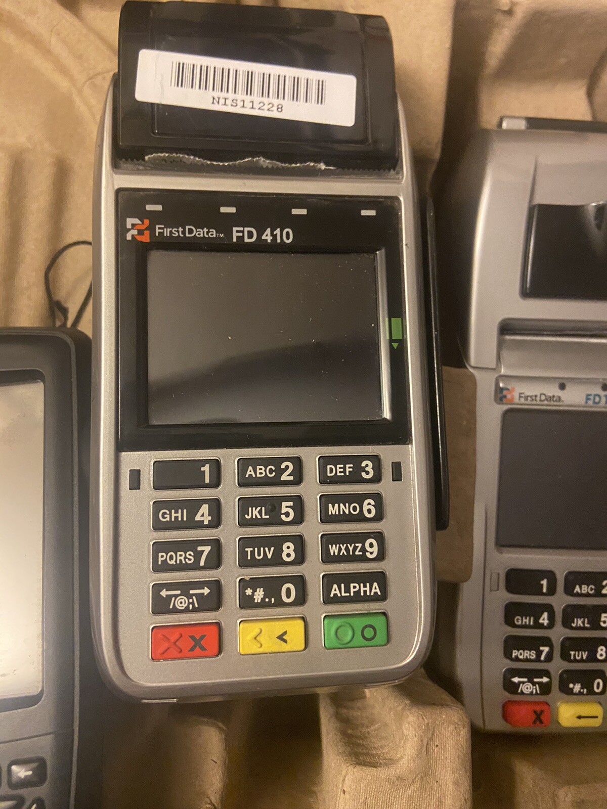 First Data FD 130 / FD410 Credit Card Processors & Branam Handheld Scanner READ*
