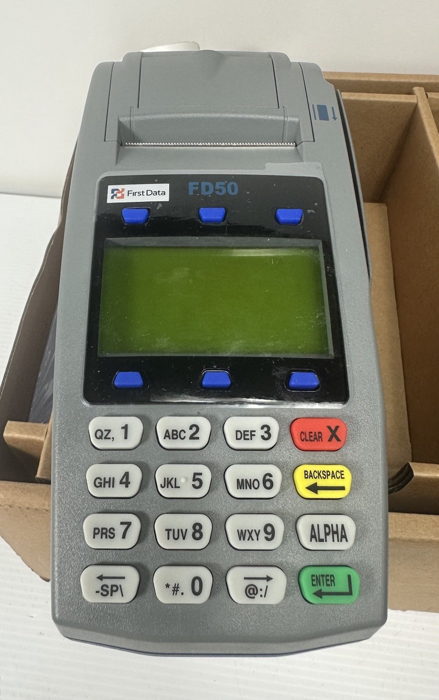 First Data FD50 Credit Card Reader Processing Terminal 