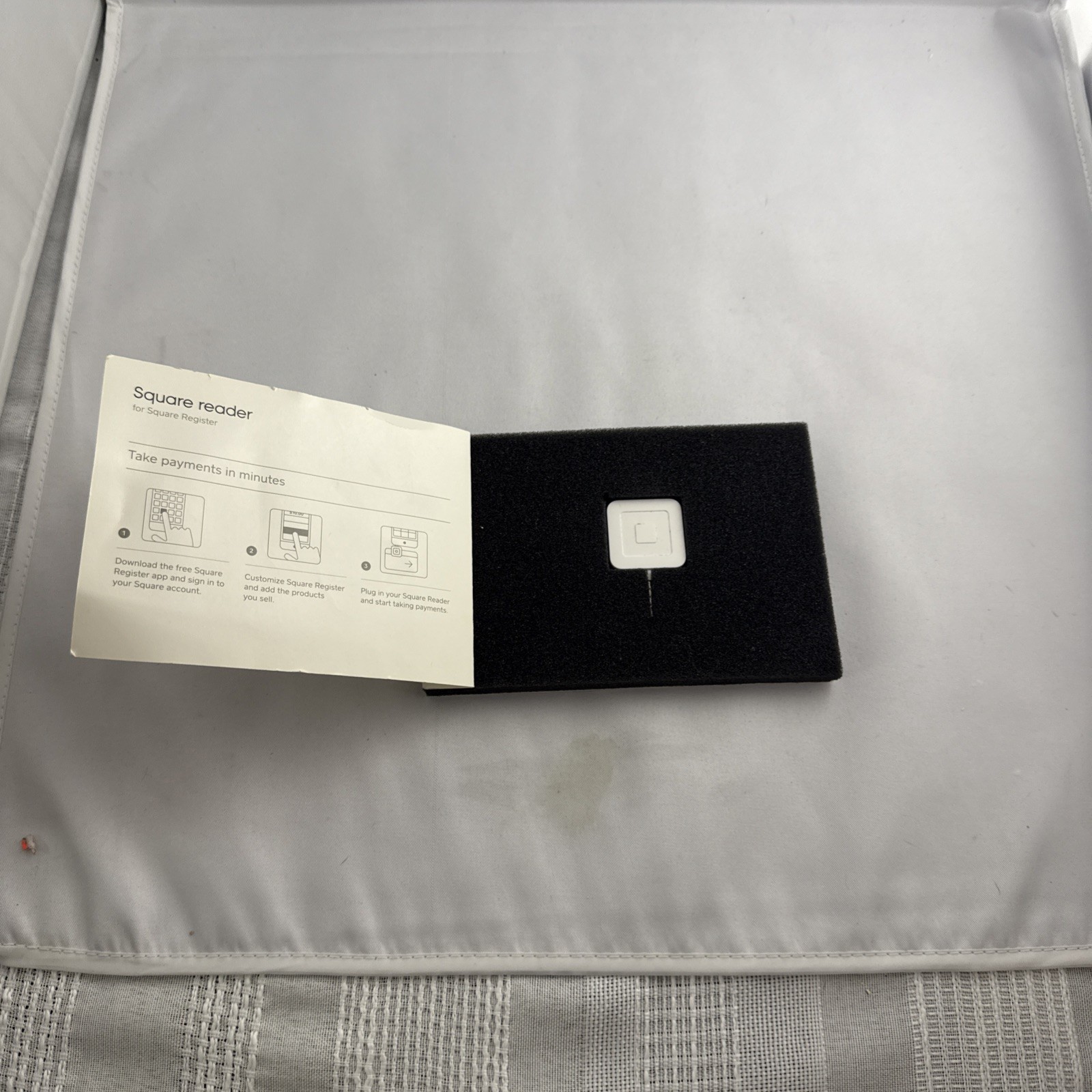 Square Reader for Mag Stripe with headset jack Credit Card Payment Unused