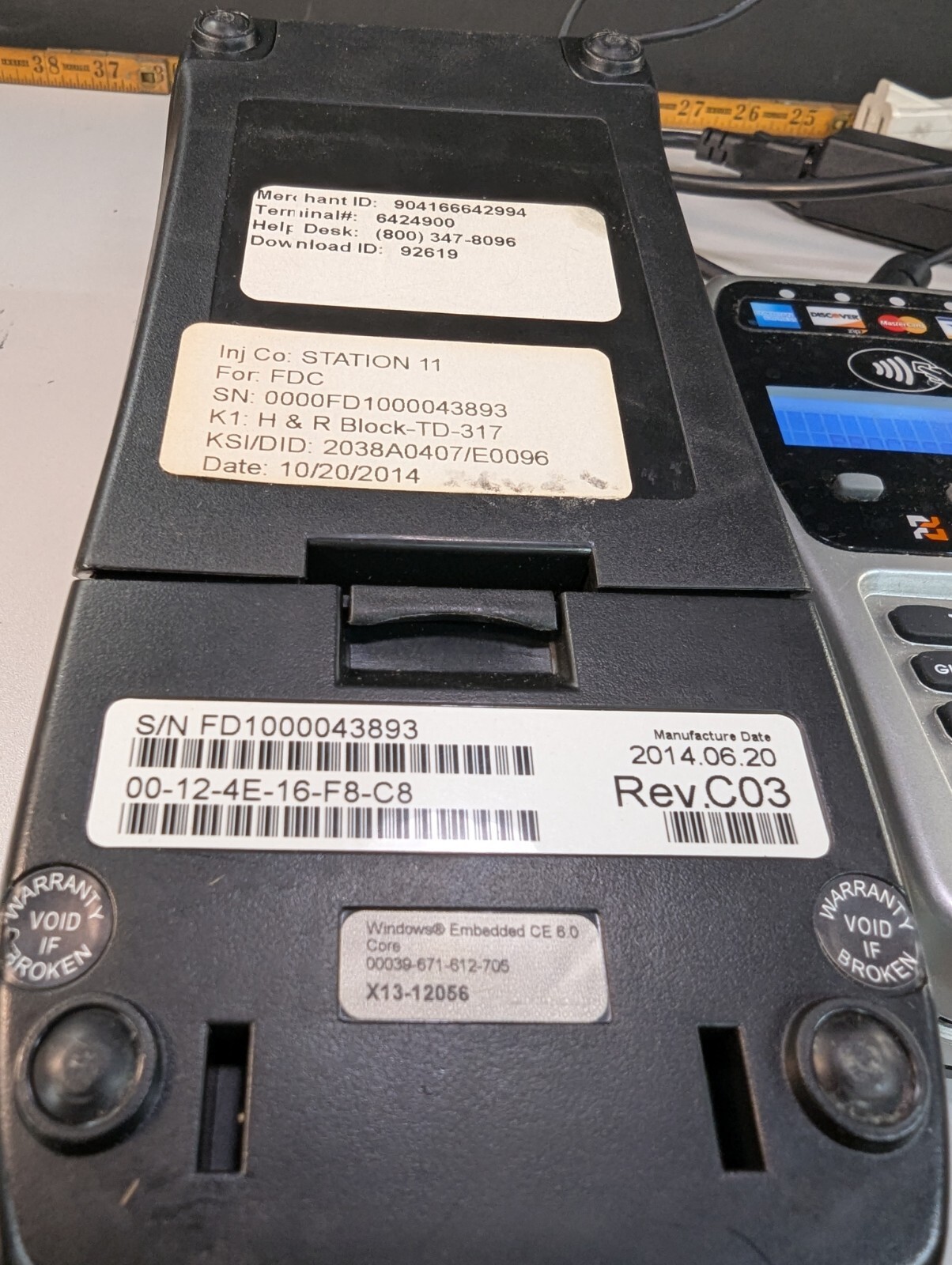 First Data FD130 DUO Credit Card Machine With FD35 EMV NFC PRINTER