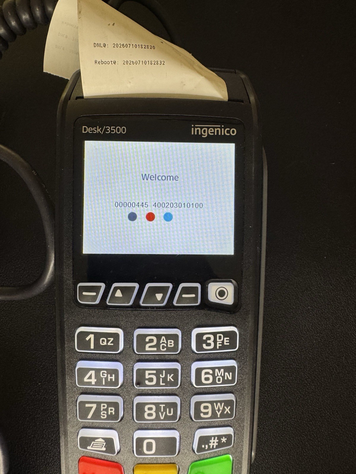 Ingenico Desk 3500 | Ethernet | Terminal |Card Reader | Need Factory Reset *READ