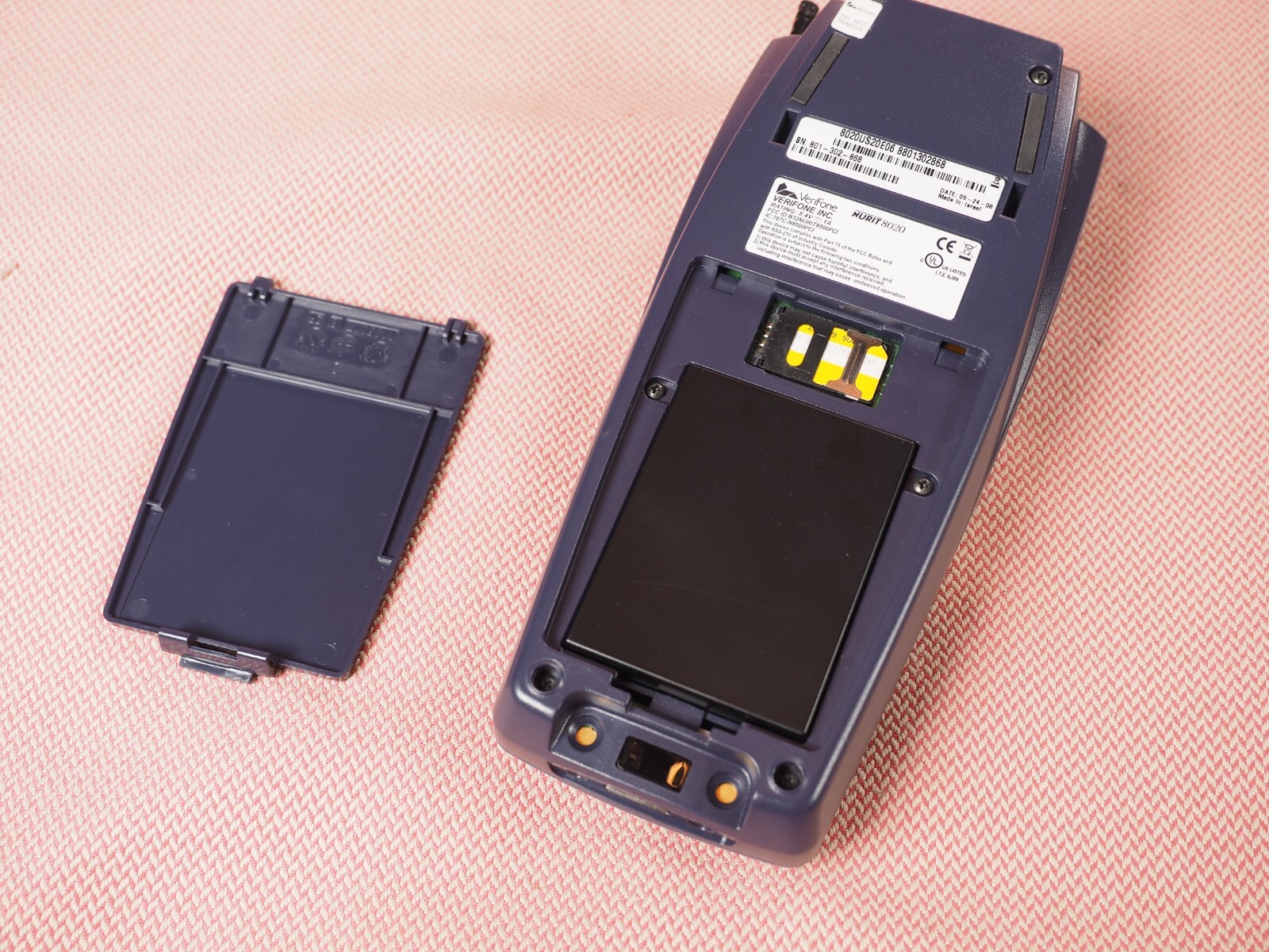 VeriFone Nurit 8020 Wireless Terminal GPRS Credit Debit Card Reader UNTESTED