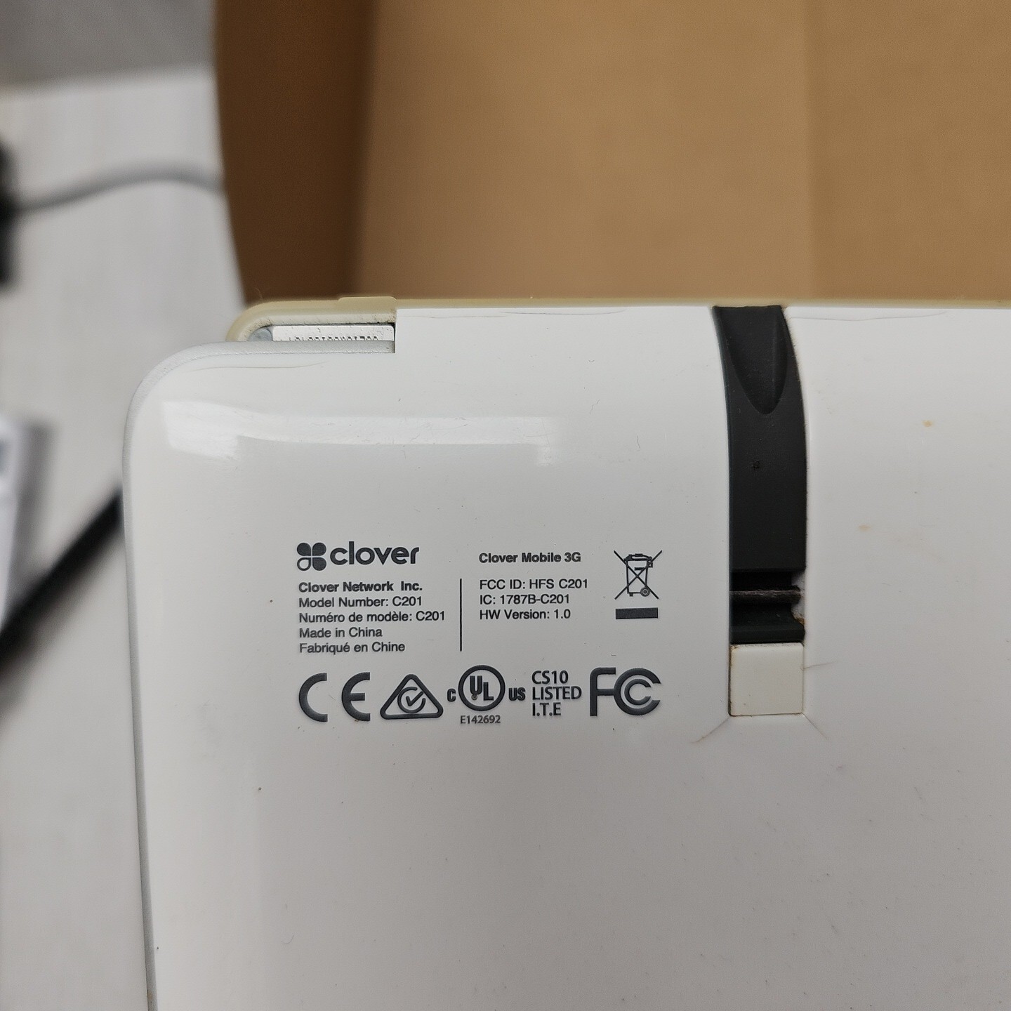 Clover Network Mobile 3G C201 – Handheld POS AS IS