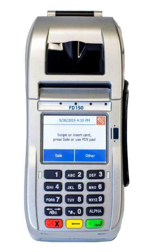 First Data FD150 plus RP10 ENCRYPTED w/PIN code WELLS#350 ***BRAND NEW***