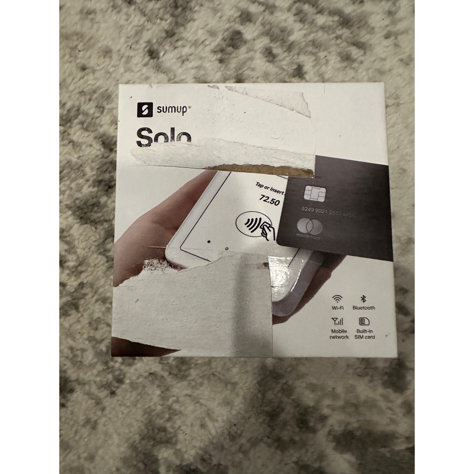 SumUp Solo Smart Card Reader with Charging Cradle – Mobile POS Payment Terminal