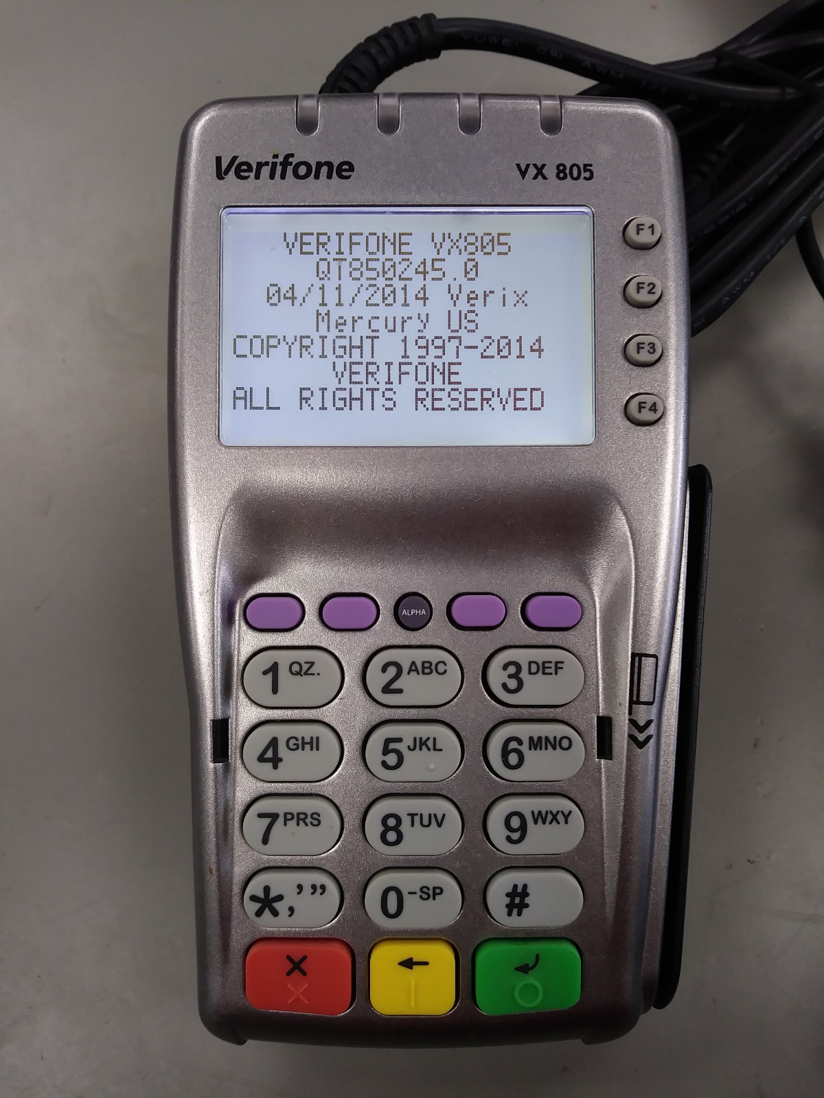 VeriFone VX 805 Pin Pad USB Card Chip Reader Keypad LOT OF 4 – NO POWER SUPPLIES