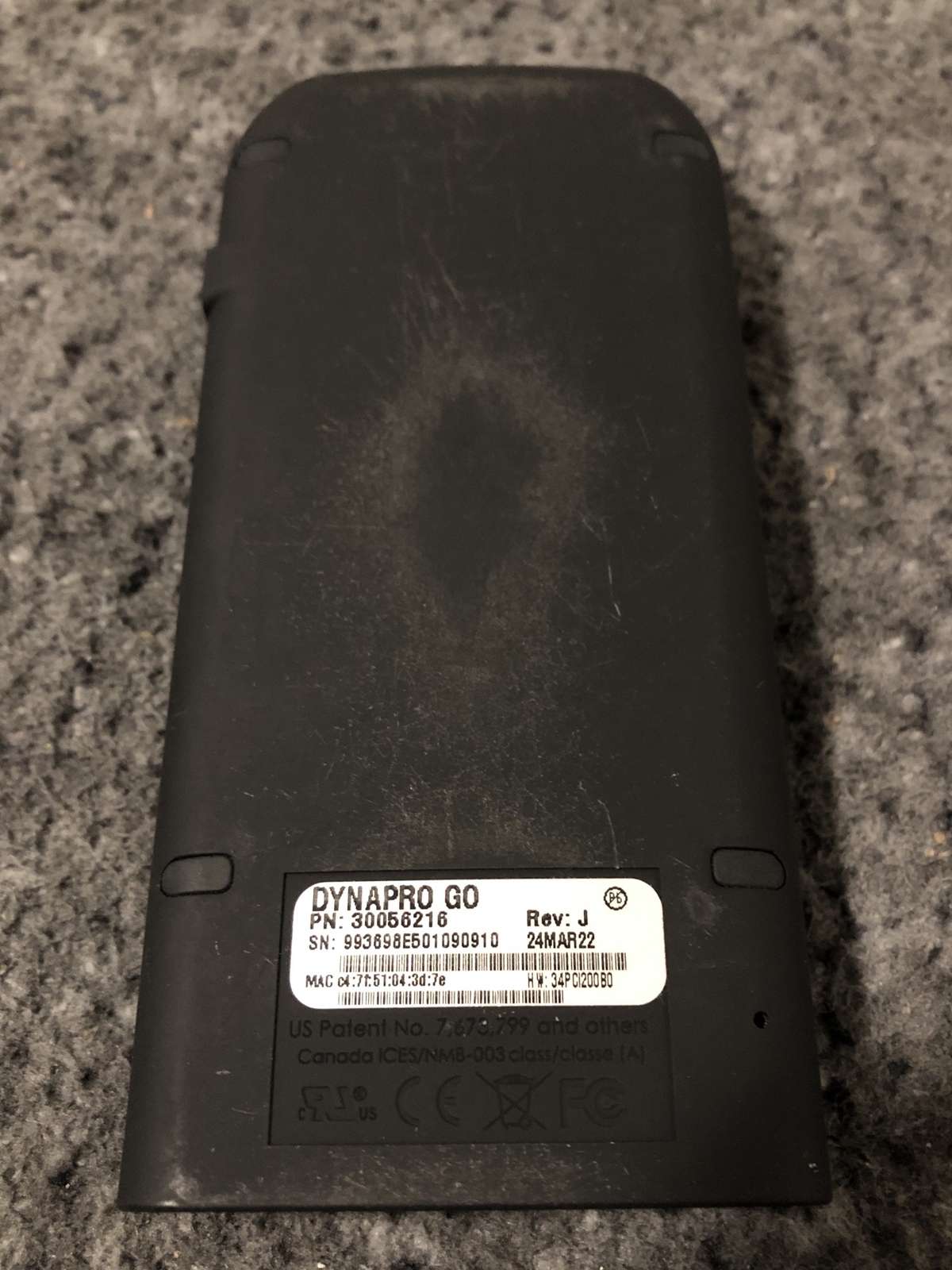 MagTek Dynapro Go 30056216 Handheld Card Reader Pinpad