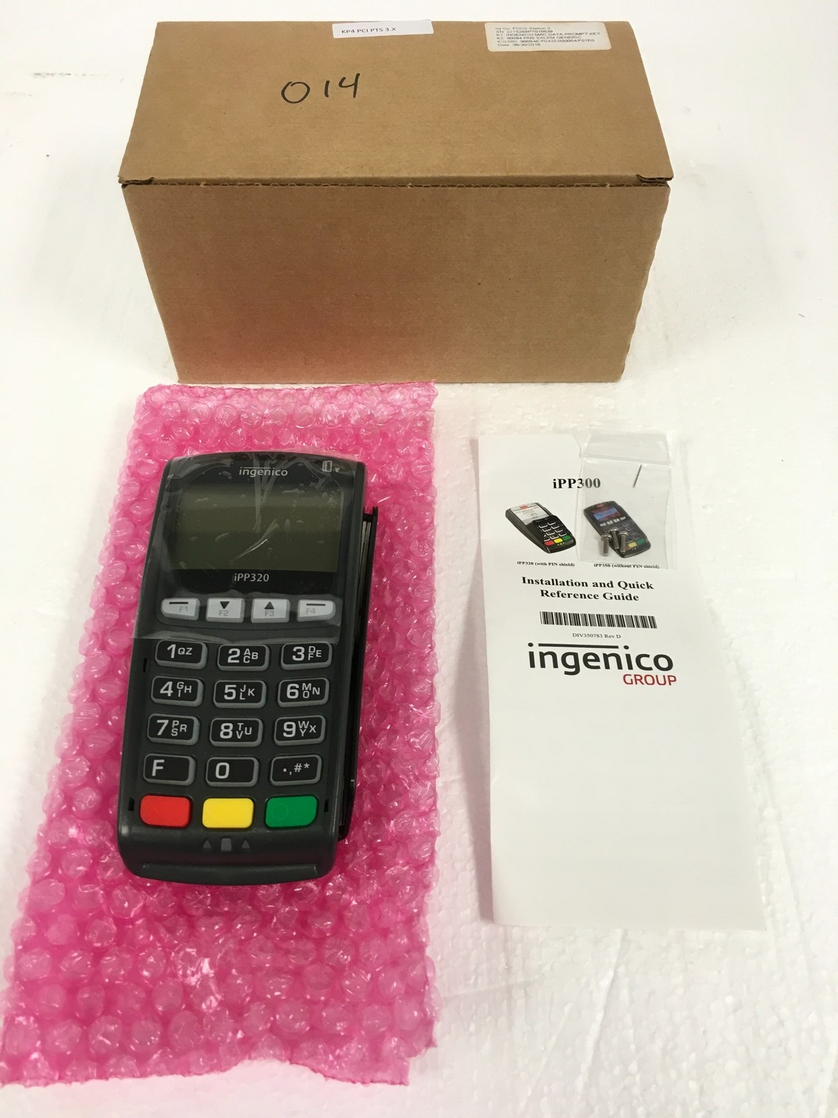 NEW Ingenico iPP320 Credit/Debit Card Reader Terminal IPP320-01T1358A, FREE SHIP