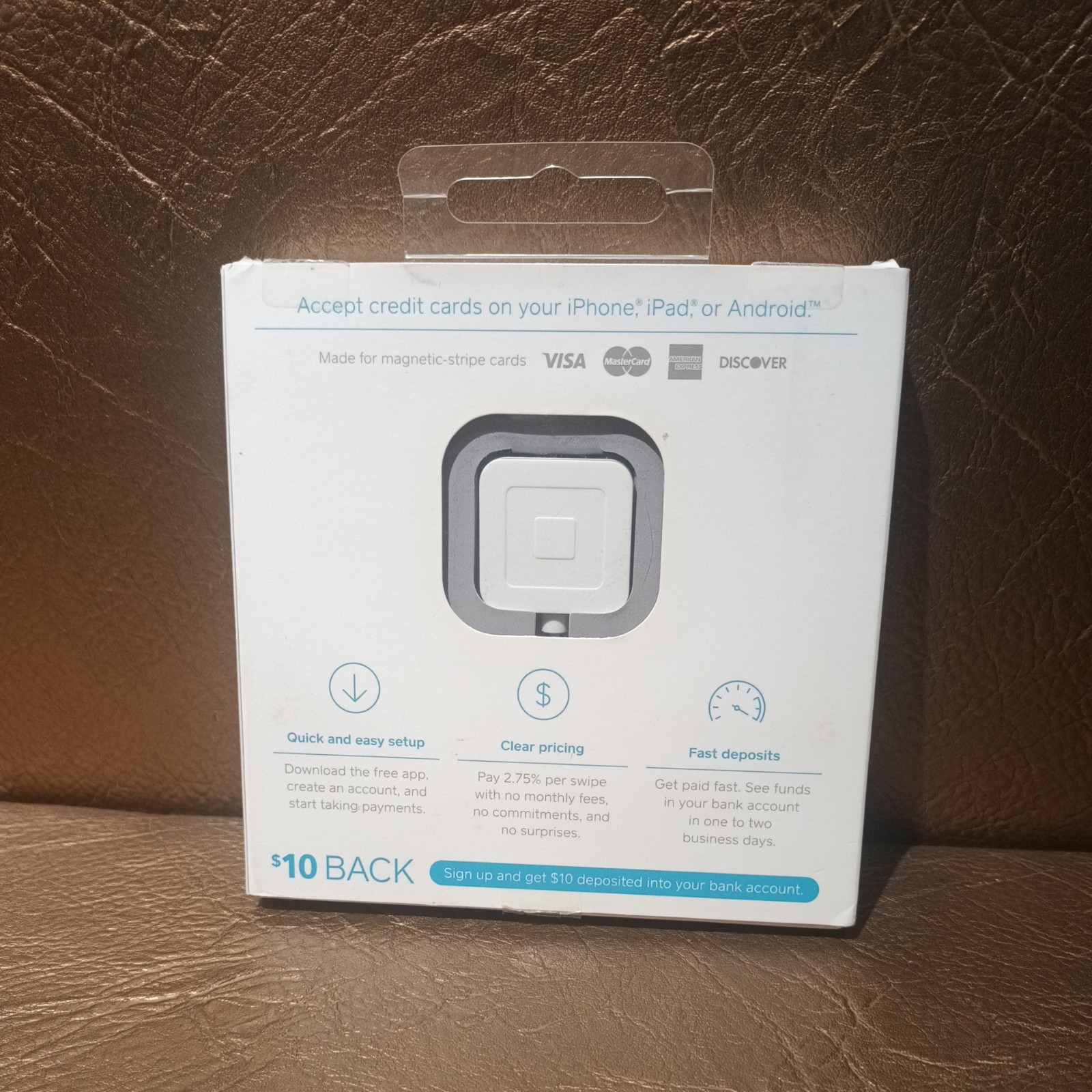 Square Reader for Magstripe (Headset Jack) – iPhone, iPad, or Android