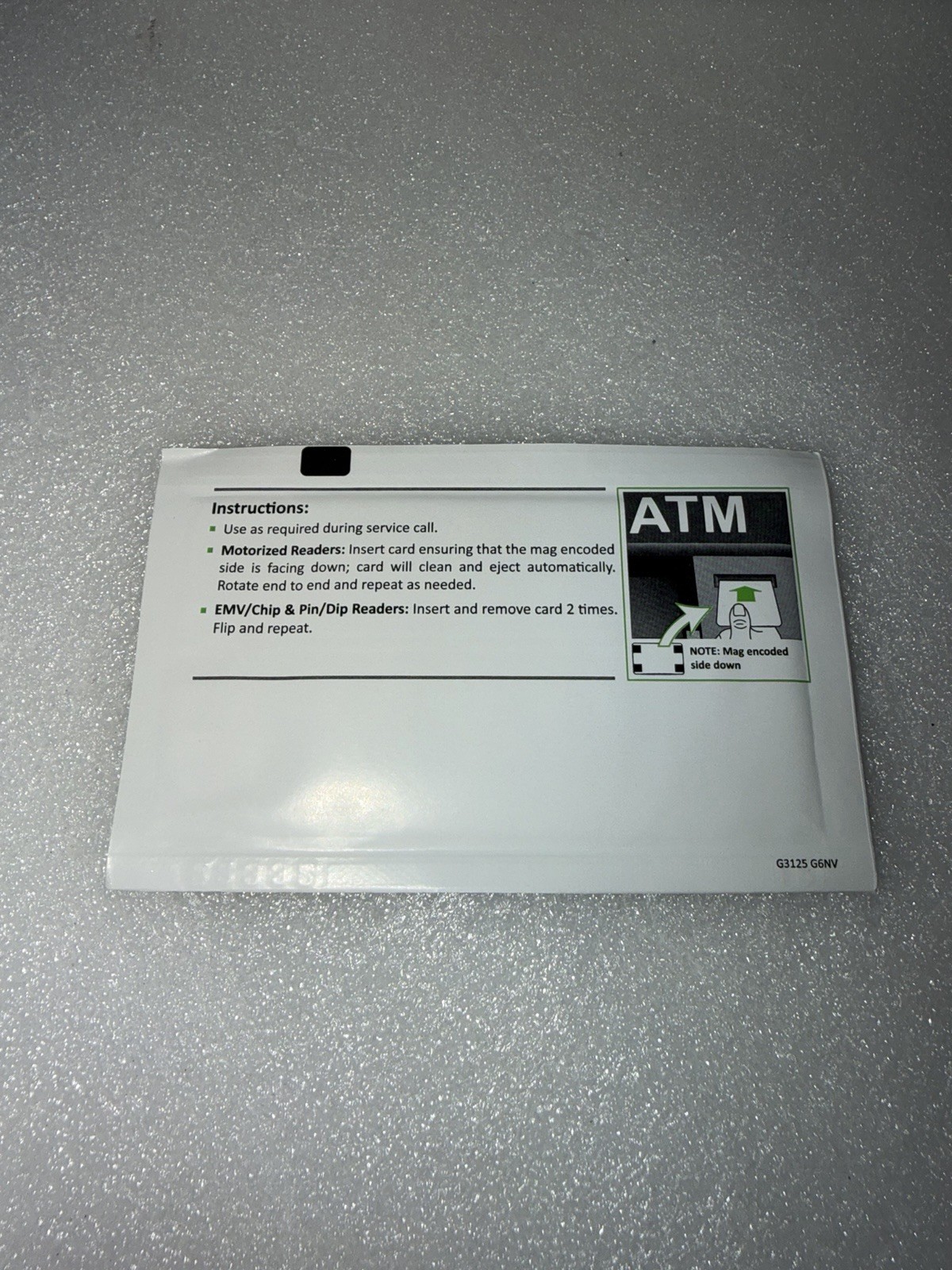 (25) NCR ATM encoded card reader cleaning cards
