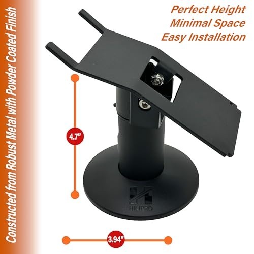 Swivel Stand for Credit Card Payment Machines – Desk Holder for POS Systems, Con