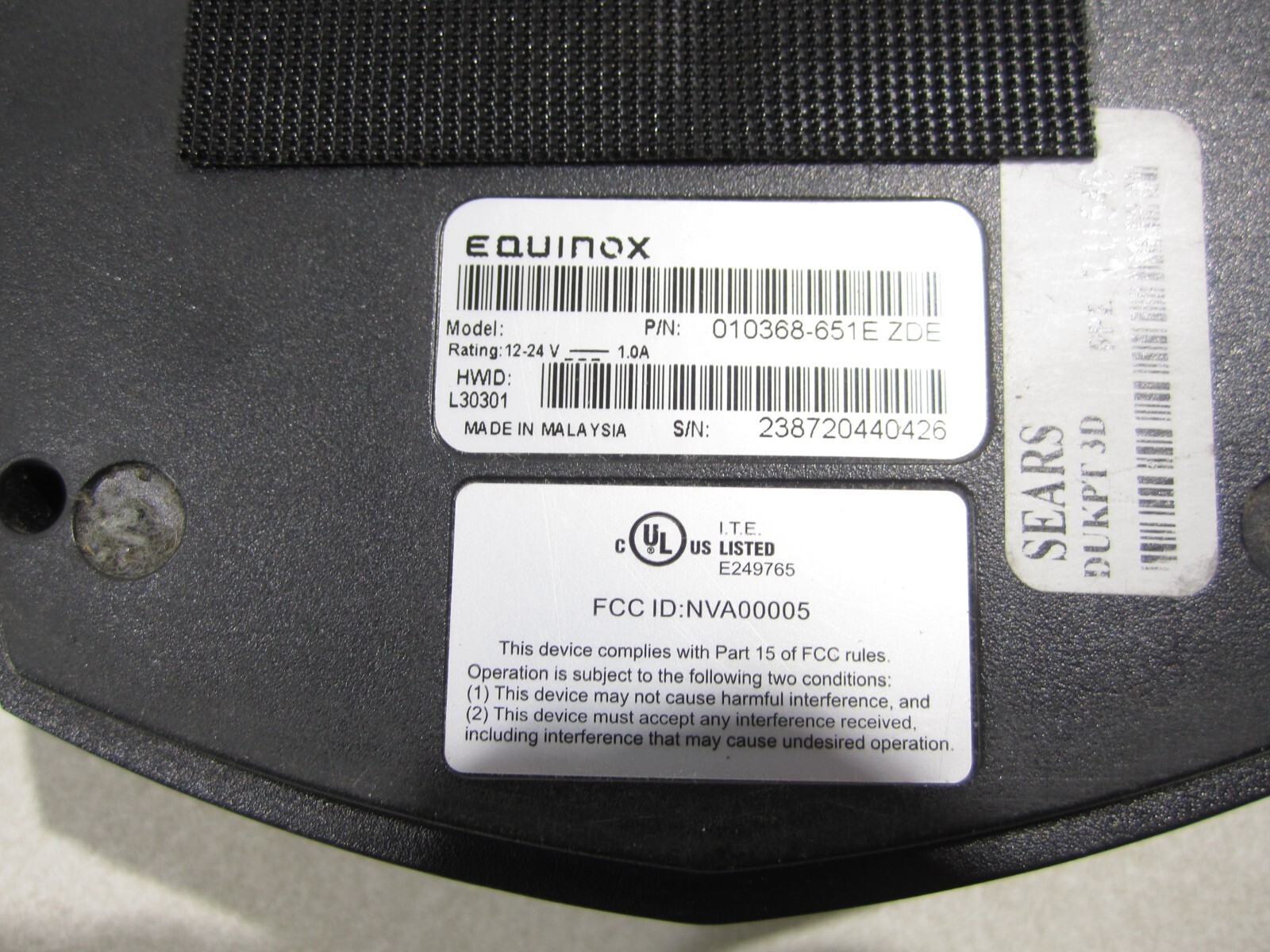 LOT-2 EQUINOX L5300 TERMINAL CREDIT CARD TERMINAL READERS