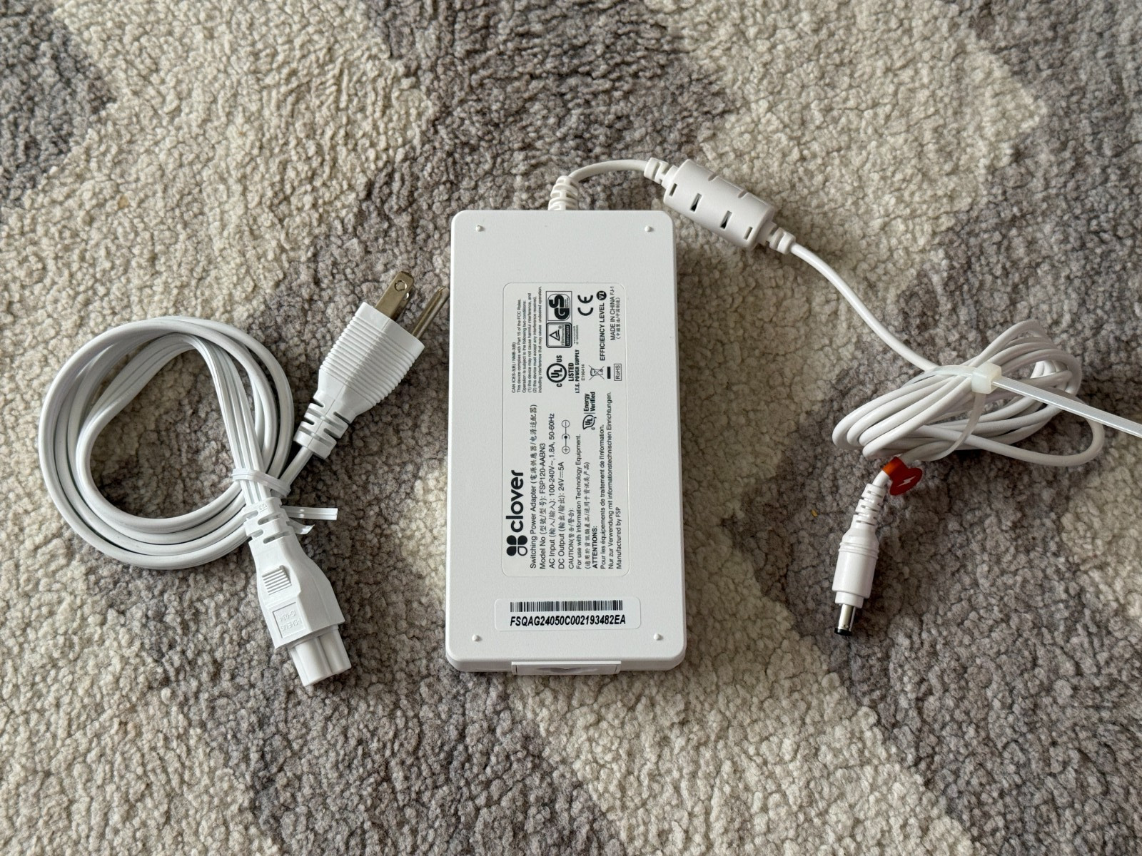 Genuine Clover Station Switching Power Adapter Power Supply FSP120-AABN3 TESTED