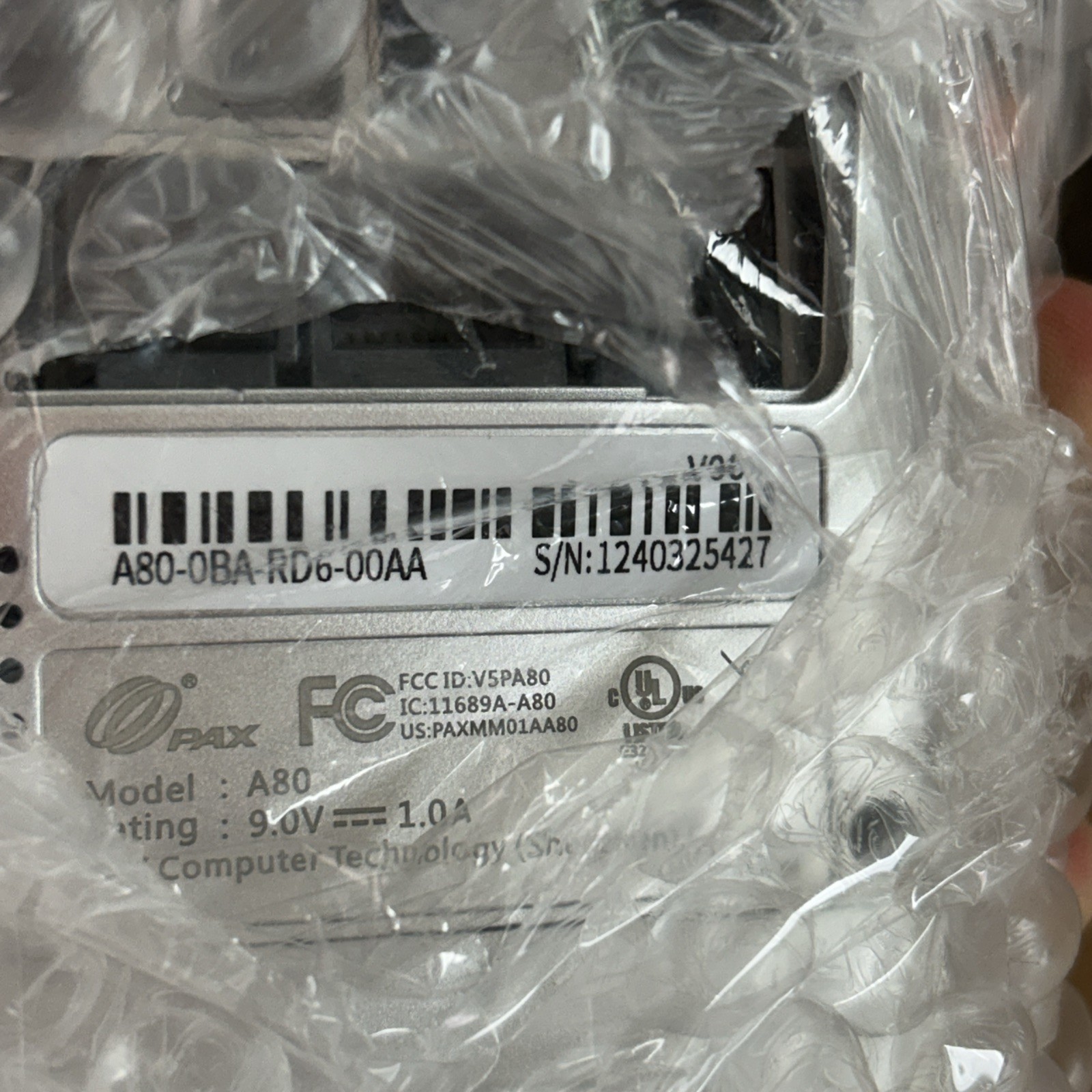 PAX A80 Countertop Smart Credit Card Terminal Has Password See Pics