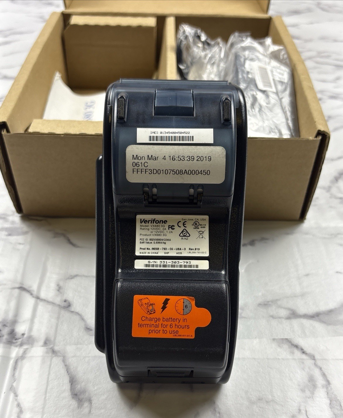 Verifone VX680 Handheld Terminal Station – Open Box – POS Terminal Charger