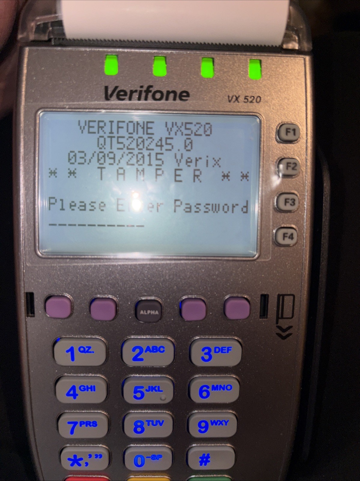 VeriFone VX 520 CTLS M252-653-AD-NAA-3 NEW!
