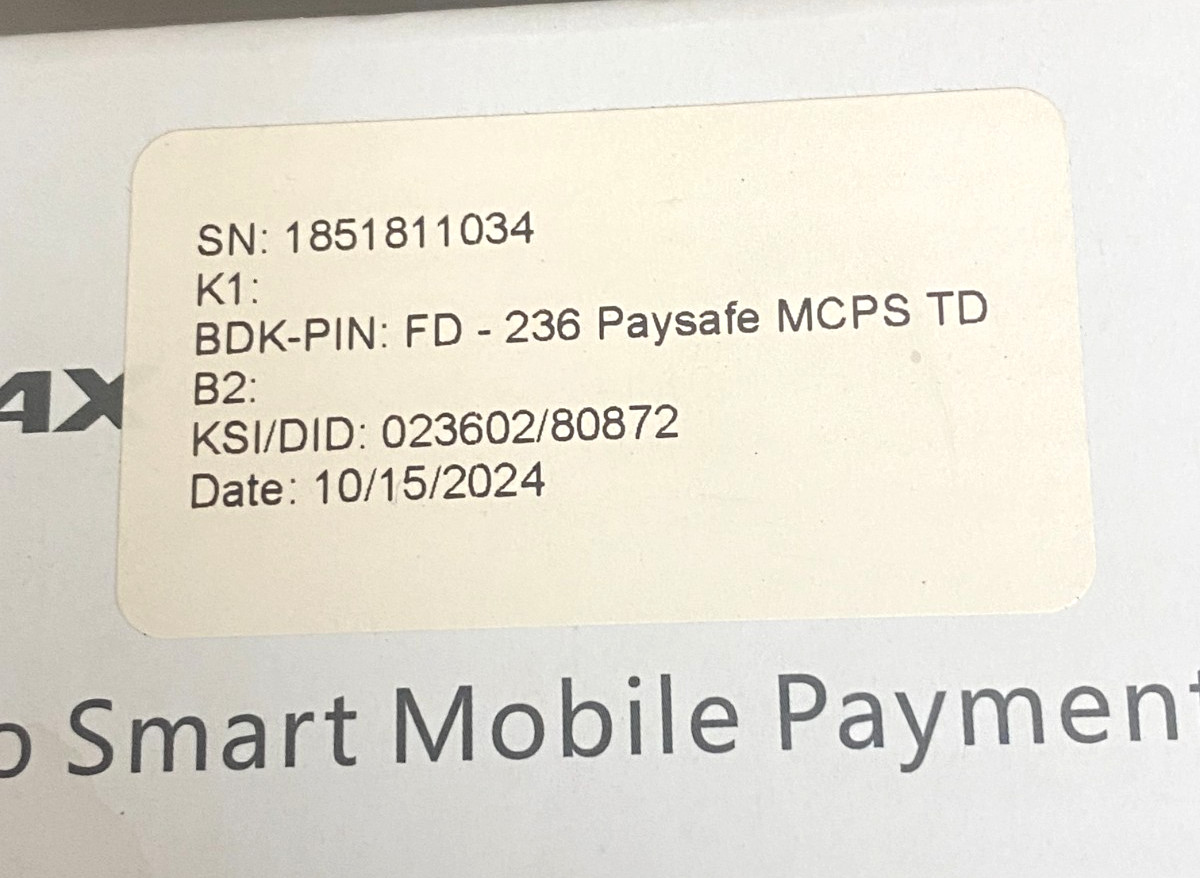 PAX A920 Pro Smart POS Payment Terminal A920Pro-0AW-RD5-32EA – Password Locked