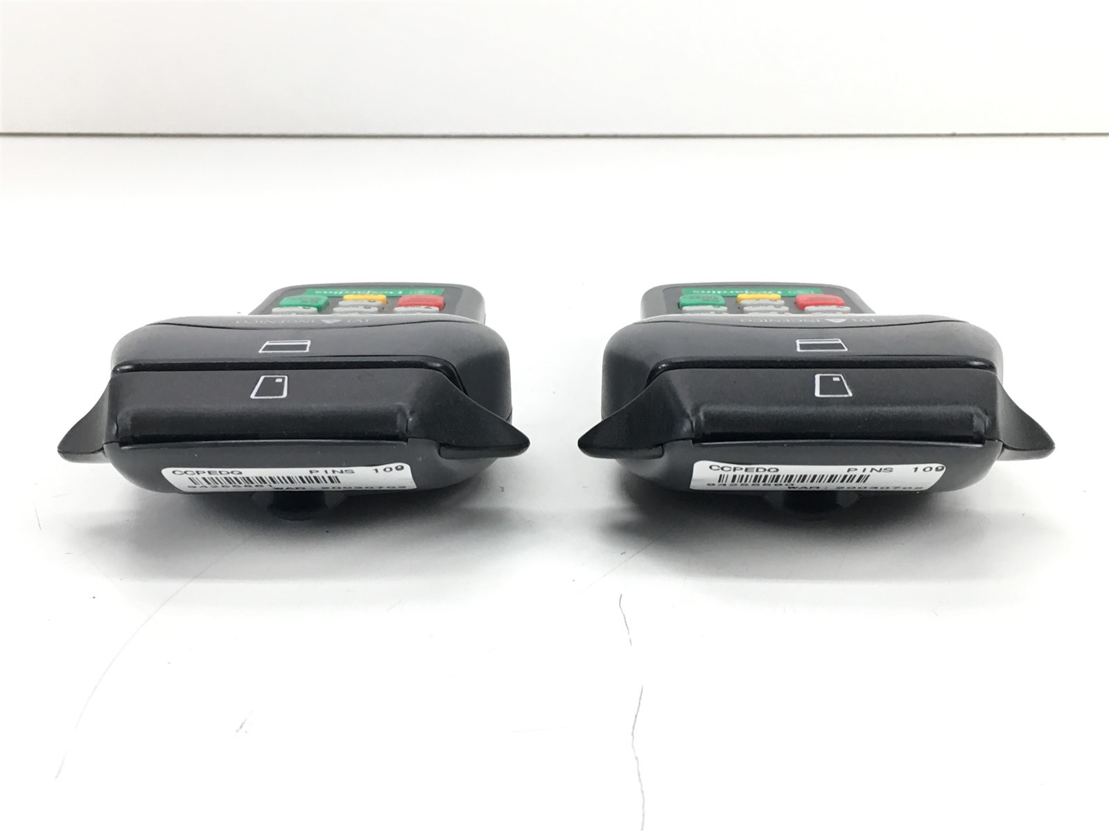 Lot of 2 IVI Ingenico Desjardins Card Reader Model Pin Smart RS 232