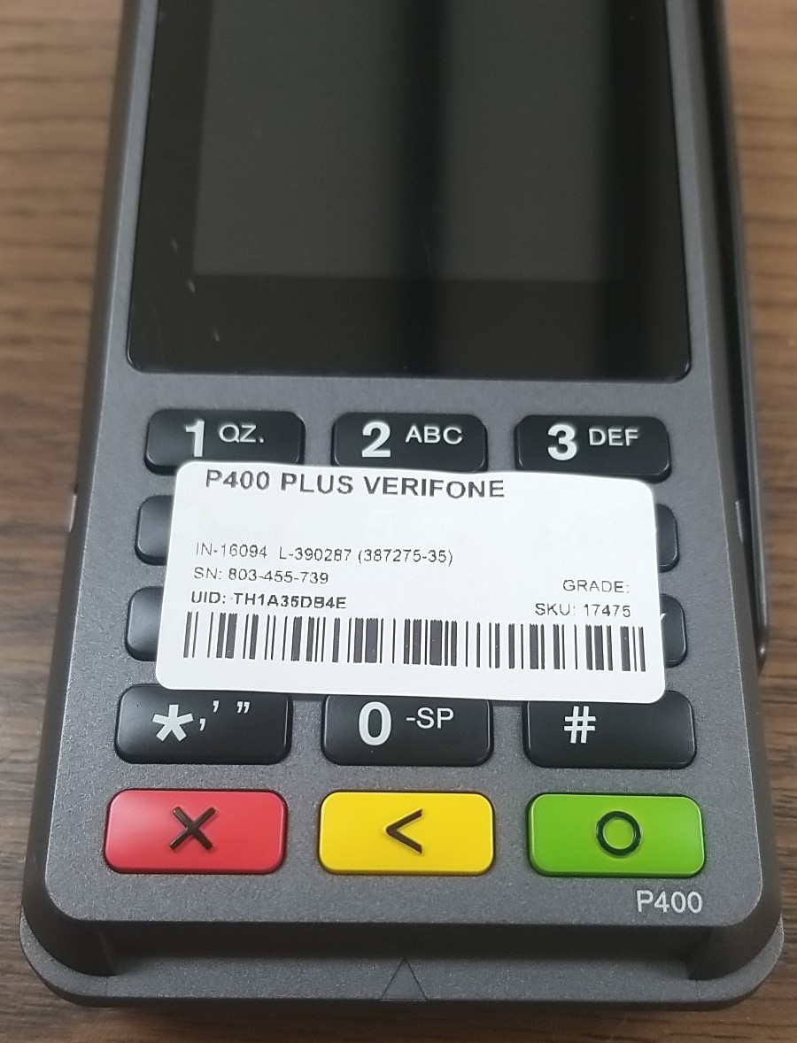 Verifone P400 Plus M435-003-04-NAA-5 REV.A17. UNIT ONLY! No CORDS! *READ⬇️*