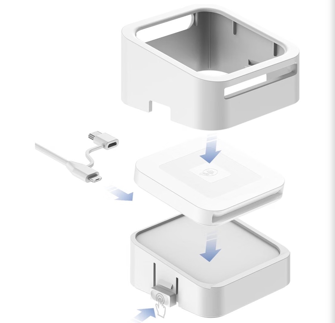 Credit Card Dock for Square Reader 1st and 2nd,Beautiful and Compact Case for Sq
