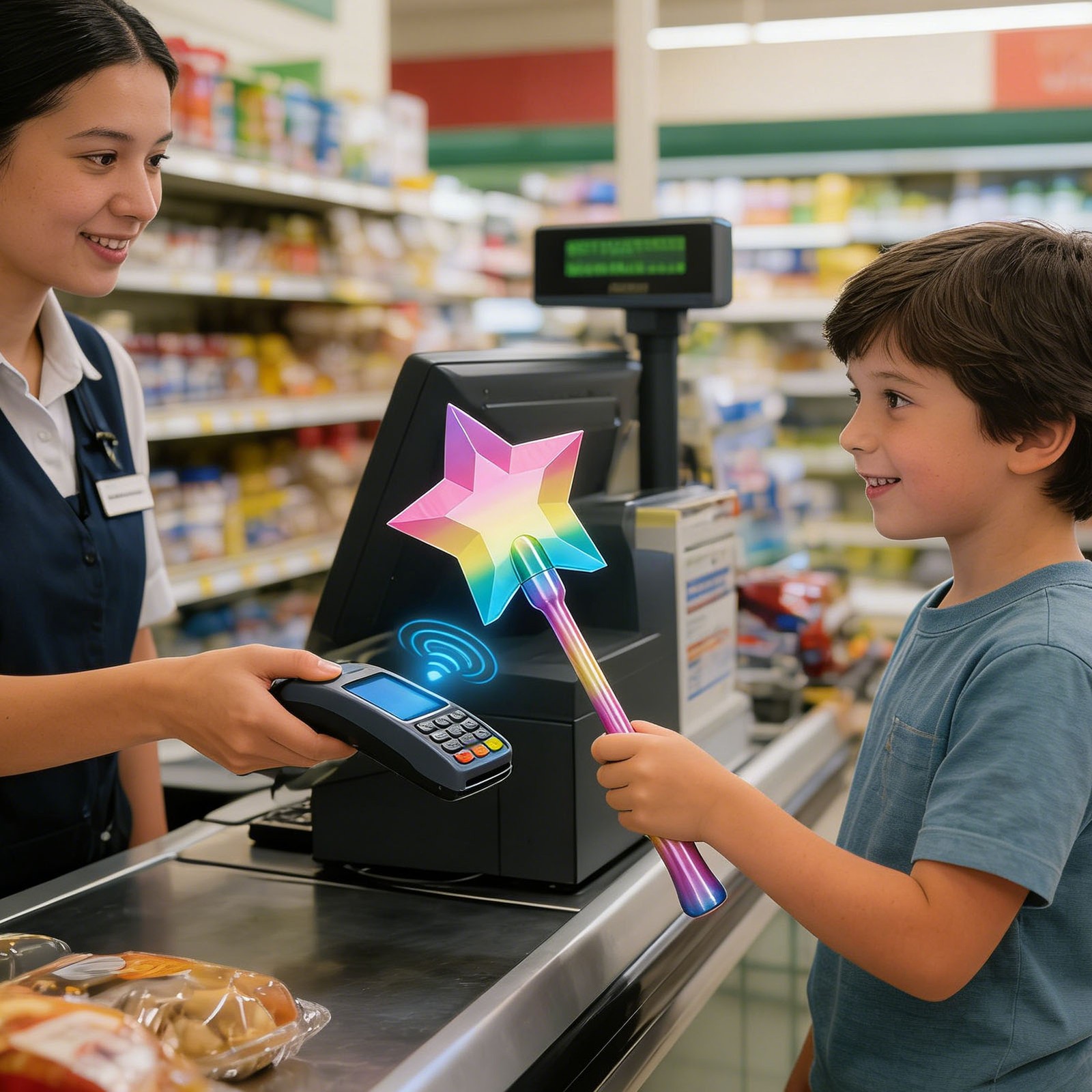 3D Printed Credit Card Wand Fun Accessory For Shopping Enthusiasts