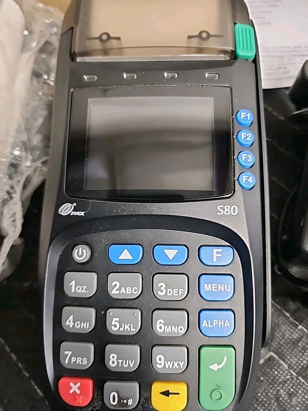 Pax S80 Credit Card POS Terminal W/ Power Adapter